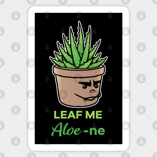Leaf me aloe-ne aloe vera Sticker by Graphic Garden